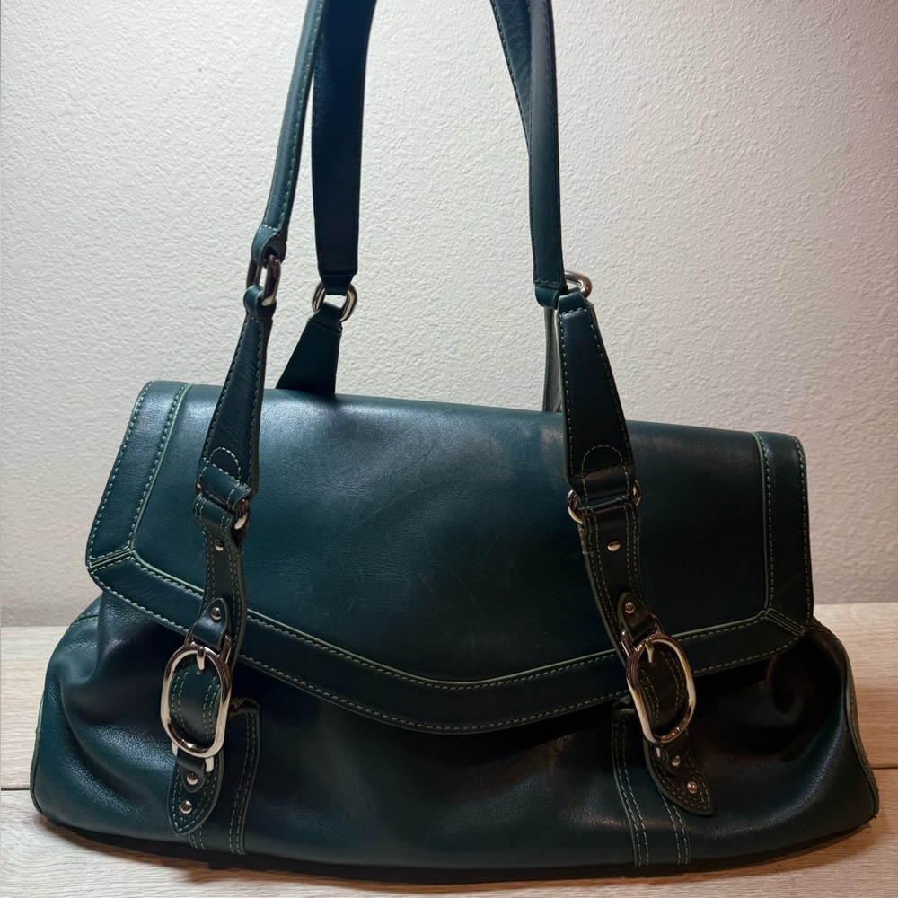 Cole Haan Green Leather Handbag